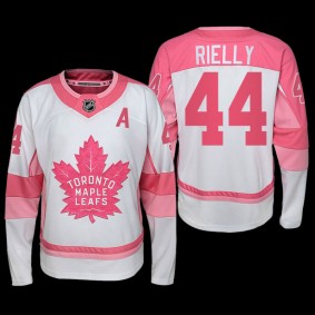 Morgan Rielly Toronto Maple Leafs Hockey Fights Cancer Jersey White Pink #44